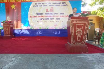 LỄ TỔNG KẾT NĂM HỌC 2025 – 2026 VÀ TRI ÂN, TRƯỞNG THÀNH CHO HỌC SINH KHỐI 12